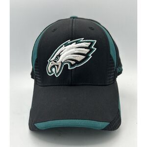 Philadelphia Eagles Reebok Cap Hat S/M Black NFL Team Kevin Kolb‎ Autographed